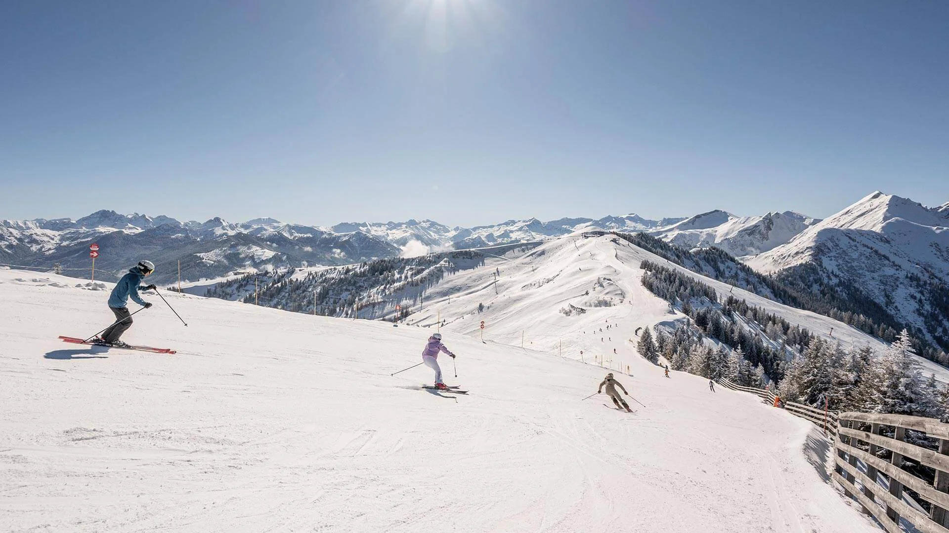 Winterurlaub in Großarl, Skifahren